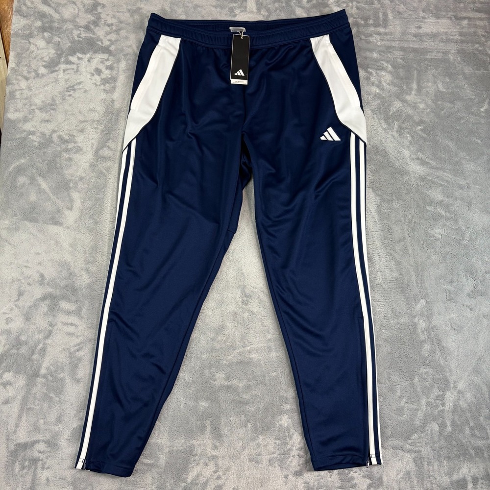 Adidas Tiro 24 Men's Soccer Training Pants Size 2XL Team Navy White IR9343 NEW
